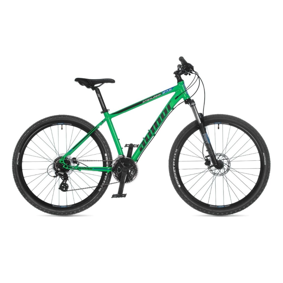 Велосипед Author Impulse 19" (22) зеленый/черный/синий