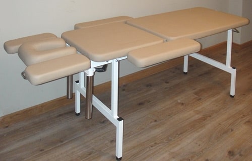 Стационарный массажный стол Fysiotech Professional Fix 60 см, кофе с молоком