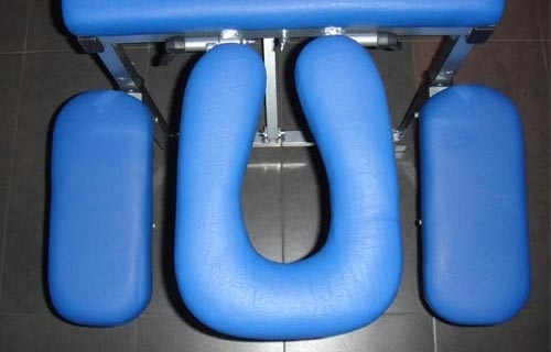 Складной массажный стол Fysiotech Compact Medium 62 см, синий