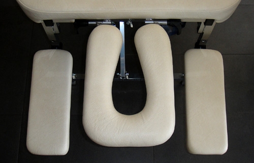 Складной массажный стол Fysiotech Compact Medium 62 см, топленое молоко