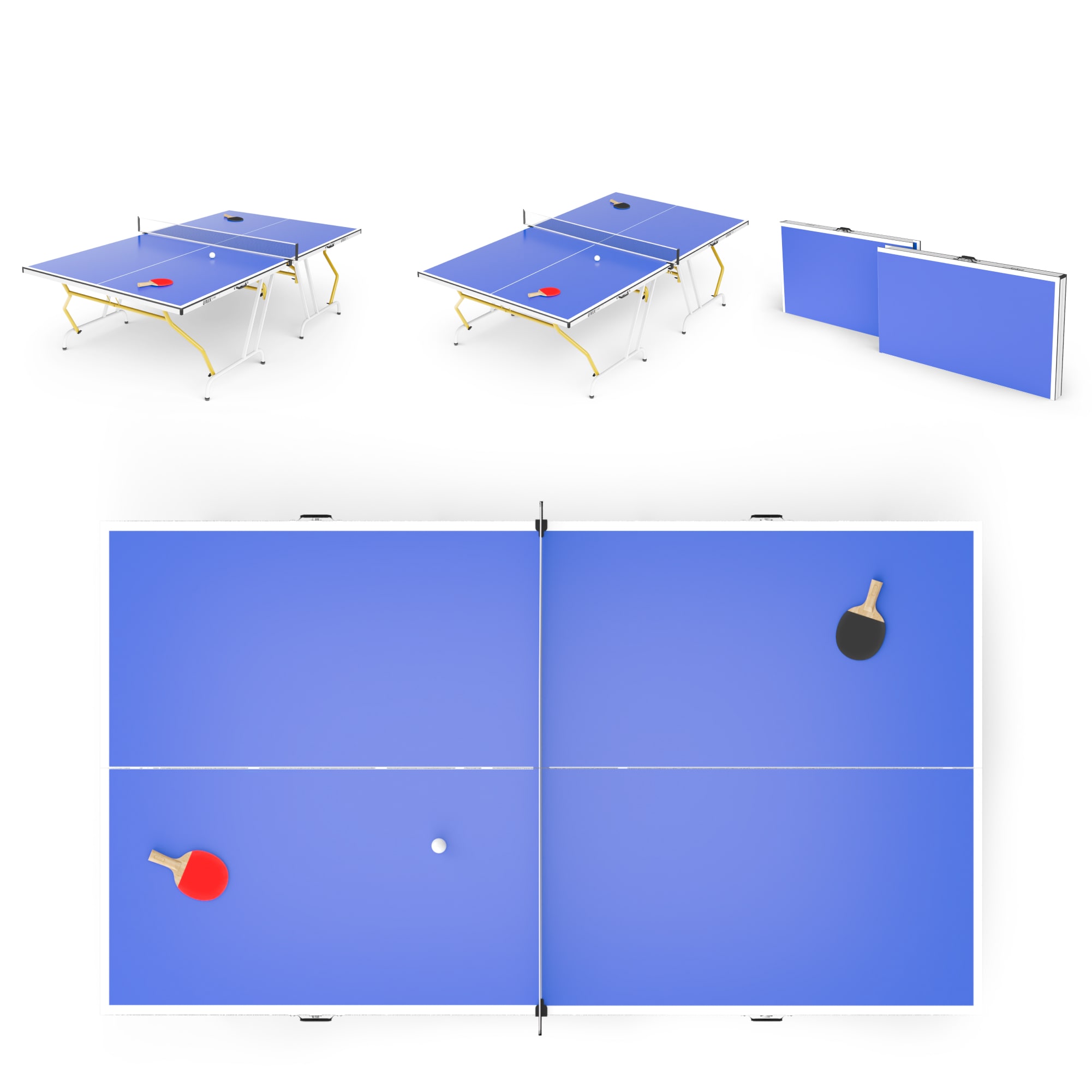 Теннисный стол UNIX line Simple Indoor 12 mm MDF (Blue)