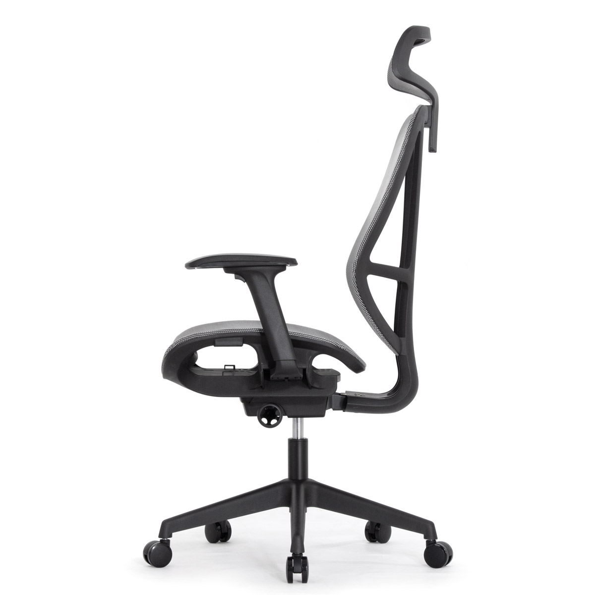 Эргономичное кресло Falto HOP ECO (удлинённое сиденье, сетка, серый)