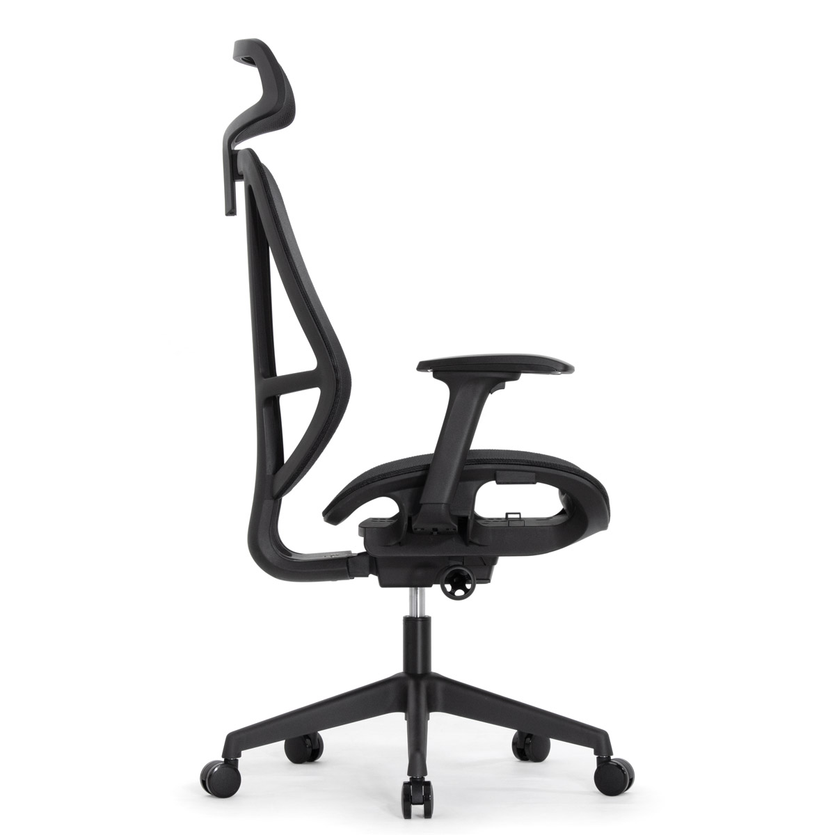 Эргономичное кресло Falto HOP ECO (удлинённое сиденье, сетка, чёрный)