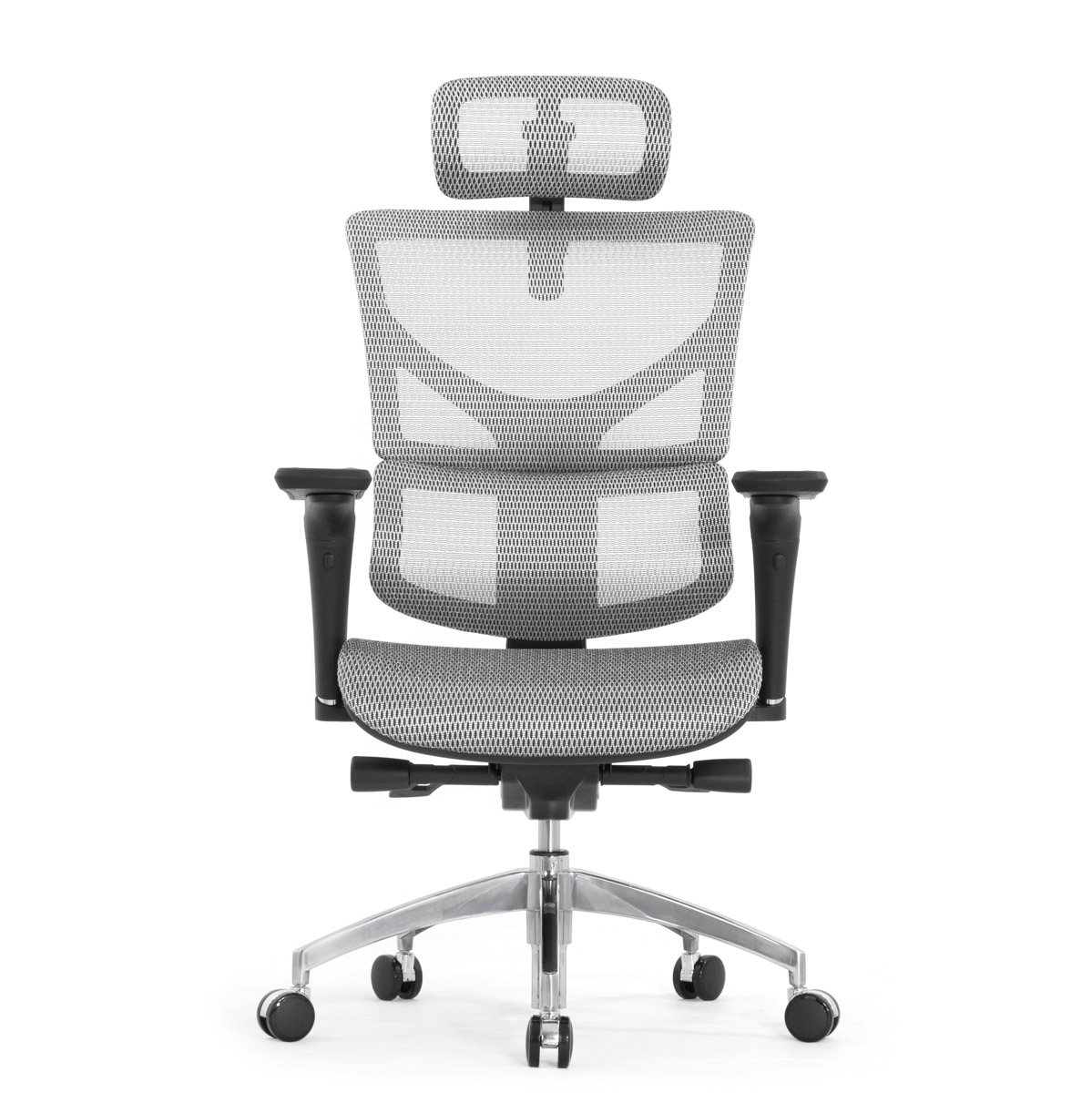 Эргономичное кресло Falto Sail Art 2 (подлокотники 6D (360), сетка, каркас чёрный, белый)