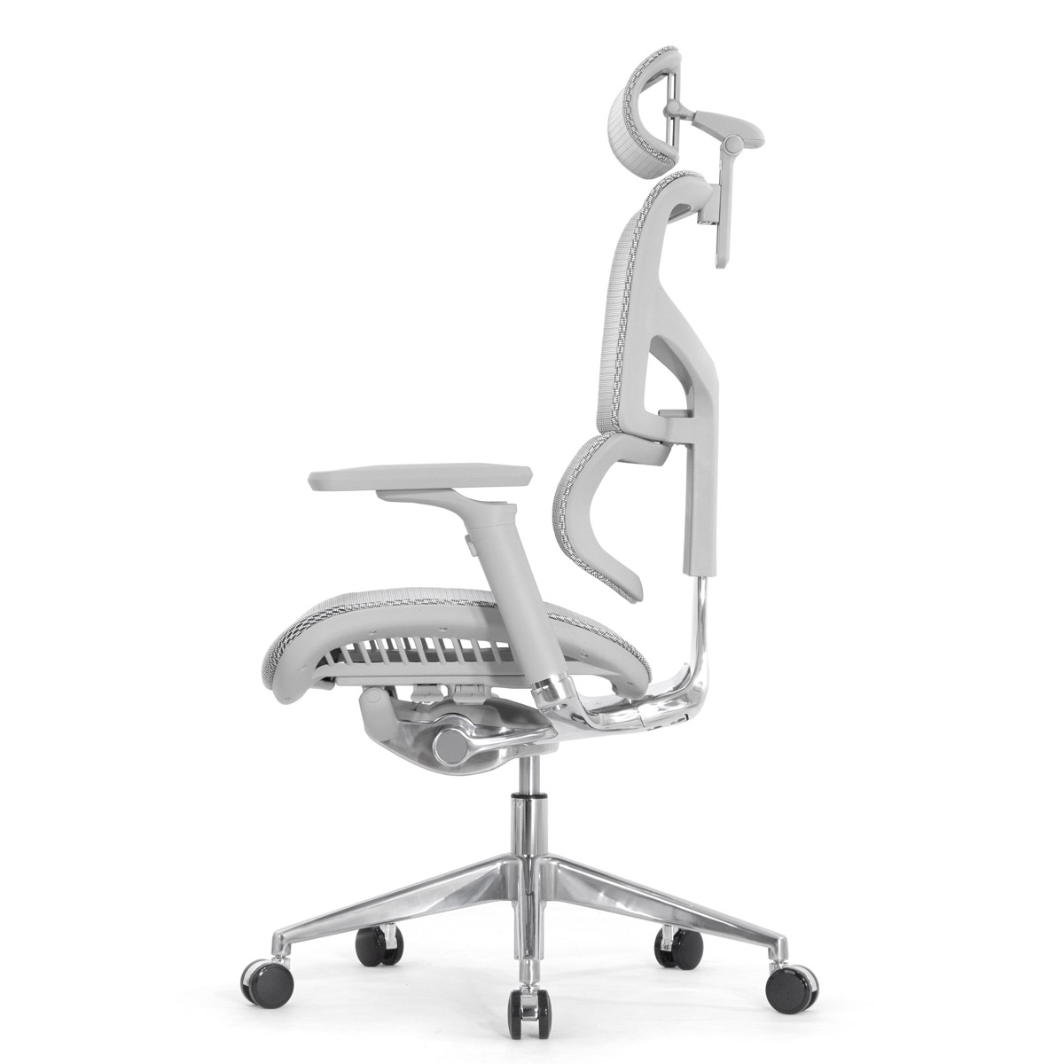 Эргономичное кресло Falto Sail 2 (динамичный поясничный упор, подлокотники 6D (360), сетка, светлый)