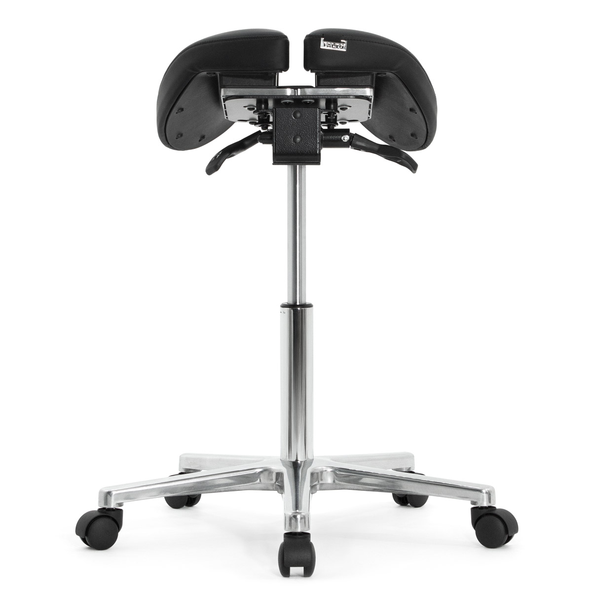 Стул-седло Falto SALLI Activ (наклон, ширина, экокожа, чёрный)