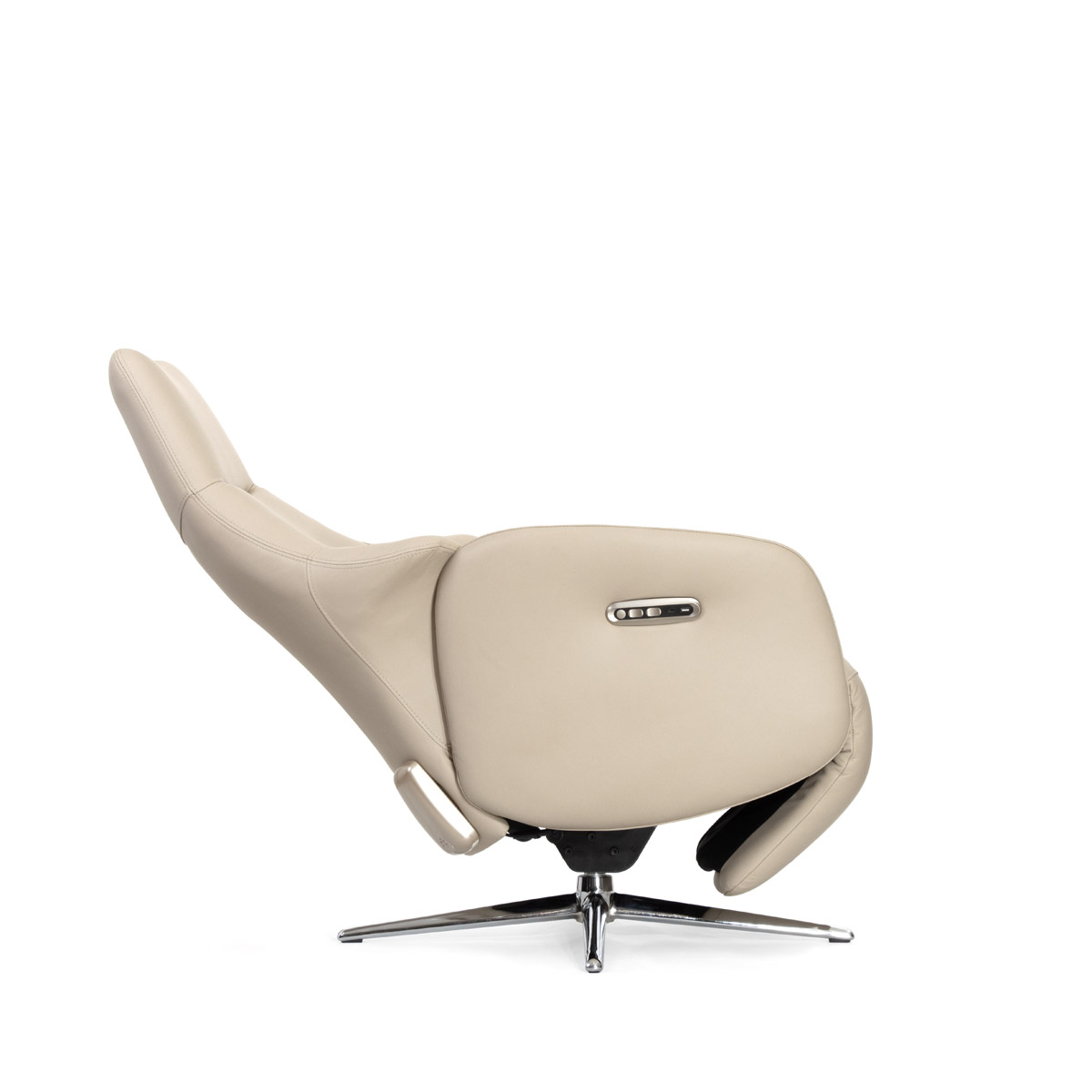 Кресло-реклайнер Falto Crema (2 мотора, zero, аккумулятор, натуральная кожа, бежевый)