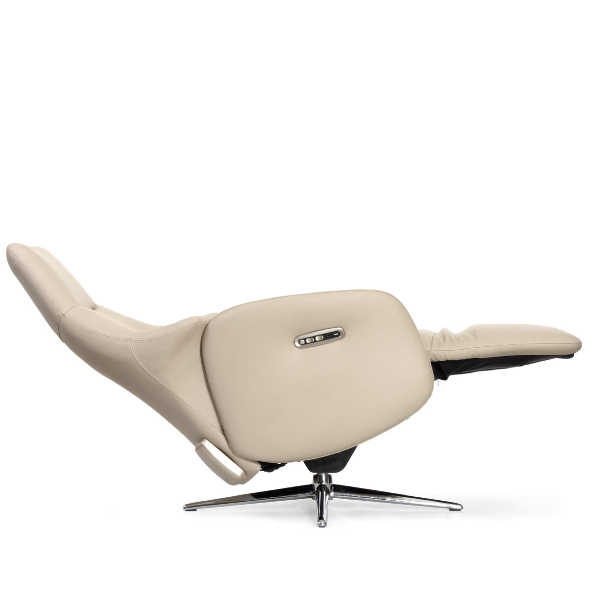 Кресло-реклайнер Falto Crema (2 мотора, zero, аккумулятор, натуральная кожа, бежевый)