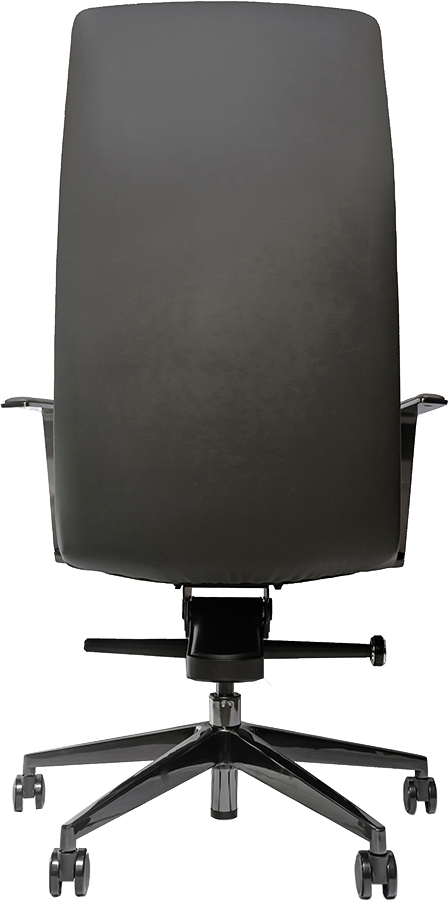 Эргономичное кресло руководителя Noel серая кожа Nappa Premium