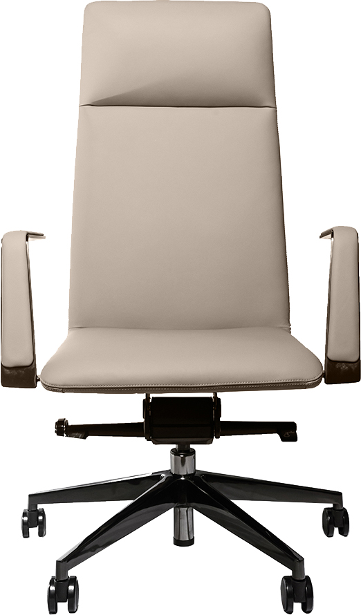 Эргономичное кресло руководителя Noel бежевая кожа Nappa Premium
