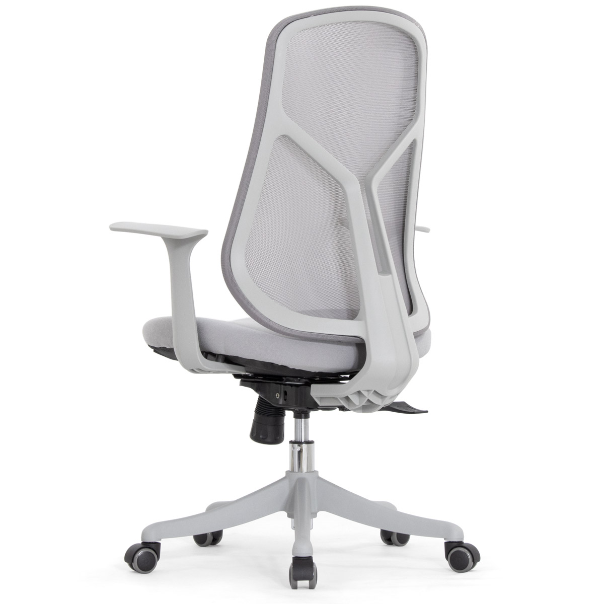 Эргономичное кресло Falto Кураж (без подголовника, сетка, ткань, серый)