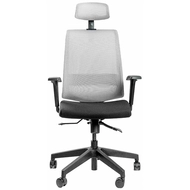 Эргономичное кресло Falto NEO 11 KAL/GY-BK (каркас черный / спинка серая / сиденье черное)