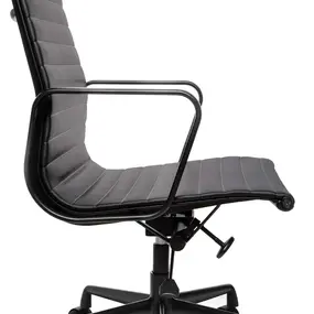 Эргономичное кресло Eames Ribbed Office Chair EA 119, Total Black