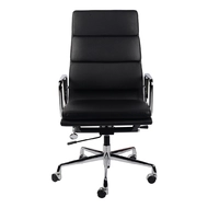 Эргономичное кресло Eames HB Soft Pad Executive Chair EA 219, черная кожа