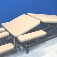 Стационарный массажный стол Fysiotech Professional X-2 65 см, кофе с молоком, рама серая