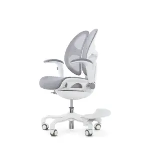 Детское эргономичное кресло Falto ORTO (корсетная спинка, слайдер, подлокотники 3D, сетка, белый)