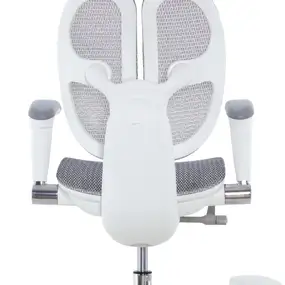 Детское эргономичное кресло Falto ORTO (корсетная спинка, слайдер, подлокотники 3D, сетка, белый)