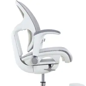 Детское эргономичное кресло Falto ORTO (корсетная спинка, слайдер, подлокотники 3D, сетка, белый)