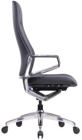 Эргономичное кресло руководителя Arico HB, чёрная кожа
