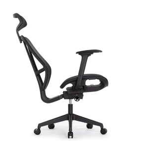 Эргономичное кресло Falto HOP ECO (удлинённое сиденье, сетка, чёрный)