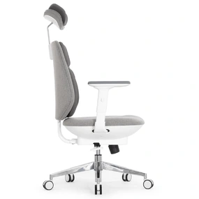 Эргономичное кресло Falto AI WORKS (автоматическая надувная спинка, аккумулятор, ткань, серый)