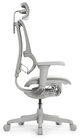 Эргономичное кресло Falto IOO Ultra (наклон вперёд, сетка, серый)