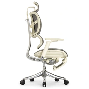 Анатомическое кресло Falto Fly 2 с подножкой (динамичный подголовник, подлокотники 6D (360), сетка, светлый)