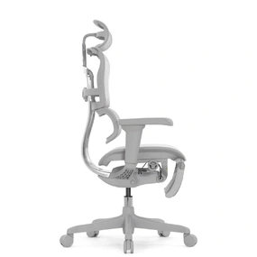Эргономичное кресло Falto Ergohuman 2 Ultra с подножкой (наклон вперёд, сетка, серый)