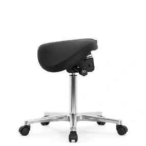 Стул-седло Falto SALLI Activ (наклон, ширина, экокожа, чёрный)