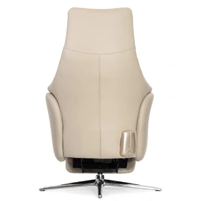 Кресло-реклайнер Falto Crema (2 мотора, zero, аккумулятор, натуральная кожа, бежевый)