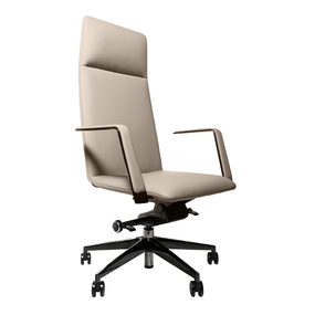 Эргономичное кресло руководителя Noel бежевая кожа Nappa Premium