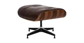 Кресло для отдыха Eames Lounge Chair & Ottoman Premium состаренная кожа